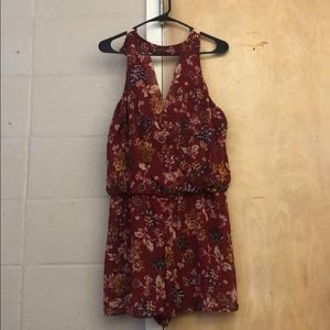 Flowered romper